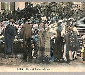 ab0452 - POSTAL VINTAGE - ROMA Ciudad: Piazza di Spagna