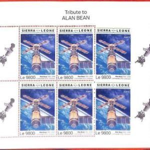 A4812 - SIERRA LEONE - ERROR MIPERF, Kleinbogen: 2018 Alan Bean, Astronomie