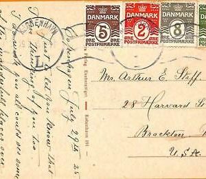 99102 - DINAMARCA - HISTORIA POSTAL - POSTAL a USA 1925