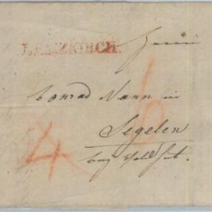 81993 - GERMANY Baden - POSTAL HISTORY - Prephilatelic cover from LENZKIRCH 1834