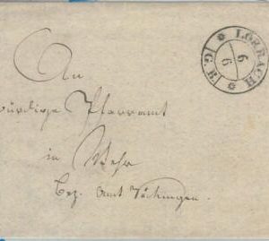 77490 - GERMANY Baden - POSTAL HISTORY - Prephilatelic cover from Lörrach 1836