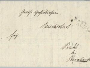 77489 - GERMANY - POSTAL HISTORY - FISCAL Revenue document from BADEN 1834