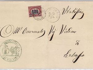 ITALIA REGNO: storia postale - BUSTA da ROVATO - timbro NUMERALE 1941 su Sass 35