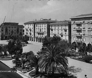 ab2539 - CARTOLINA  D'EPOCA GENOVA  Provincia : Chiavari - Piazza Roma