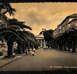 ab2551 - CARTOLINA  D'EPOCA GENOVA  Provincia : Chiavari - Viale Nicola Arata