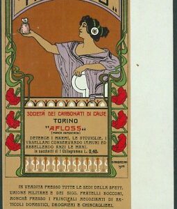 Lib1066 - CARTOLINA d'Epoca - PUBBLICITARIA Illustrata  - ANDRENI Afloss TORINO