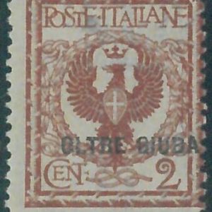 87988 - ITALIA: OLTRE GIUBA  - Sassone 2 ** - VARIETA Sovrastampa spostata