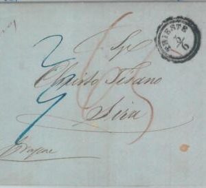81851 -  AUSTRIA Italy  - POSTAL HISTORY -  COVER from TRIESTE to SYROS 1852