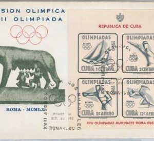 56495 - HABANA - POSTAL HISTORY - 1960 Olympic Games FDC - IMPERF Souvenir Sheet