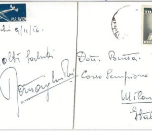56626 - THAILAND - POSTCARD SIGNED Olympic MEDAL winner 1956 FENCING Battaglia