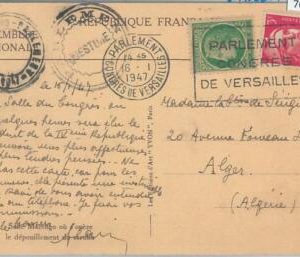 76156 - FRANCE - Postal History - Postcard   PARLAMENT: President election! 1947