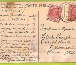 af7919 - ITALY - POSTAL HISTORY - 1919 Paquebot postmark  "Andrea Doria" TURKEY
