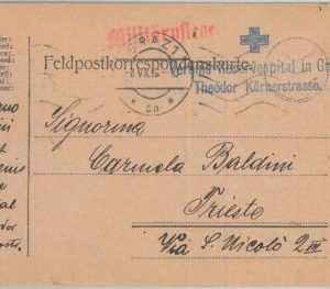 75589 - GERMANY - Postal History - RED CROSS  Italian POW Mail  1915
