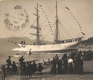 ab2554 - CARTOLINA  D'EPOCA GENOVA  Provincia : Chiavari - Nave '' Carlo''