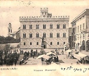 ab2556 - CARTOLINA  D'EPOCA GENOVA  Provincia : Chiavari - Piazza Mazzini