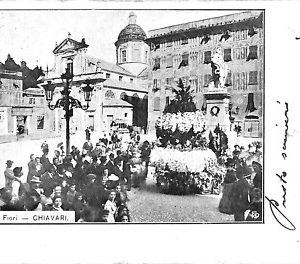 ab2599 - CARTOLINA  D'EPOCA GENOVA  Provincia : Chiavari - Corso dei Fiori
