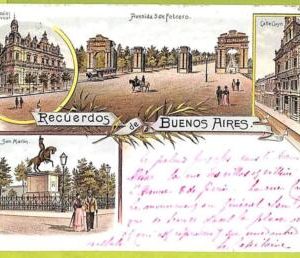 41140 - ARGENTINA - VINTAGE POSTCARD  Postal Antigua - Buenos Aires GRUSS