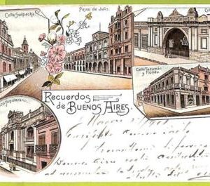 41145 - ARGENTINA - VINTAGE POSTCARD  Postal Antigua - Buenos Aires - 1901 GRUSS