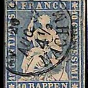 94992dA -   SWITZERLAND - STAMP - Zumstein # 23 Cc -  Fine  USED