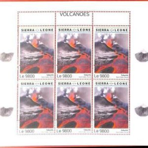 A4810 - SIERRA LEONE -ERROR MIPERF Miniatur s: 2018 Vulkane, Tolbatschik...