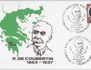 50063 - ITALY - POSTAL HISTORY - SPECIAL COVER and POSTMARK De Coubertin OLYMPIC