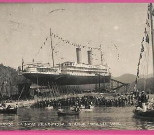af7997 - ITALY -VINTAGE POSTCARD Ansichtskarten-1909- Ship "Principessa Jolanda"
