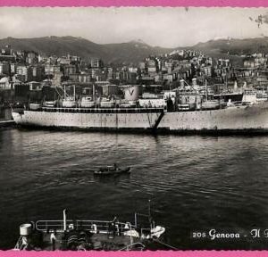 af8036 - ITALY - VINTAGE POSTCARD Ansichtskarten - Ship  "Fair Sea" NAVI Genova