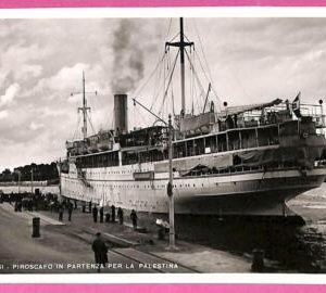 af8037 - ITALY - VINTAGE POSTCARD - BRINDISI  "Gerusalemme"  Ship to PALESTINE