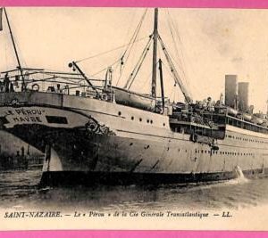 af8029 - VINTAGE POSTCARD Ansichtskarten - Ship "Perou" NAVI
