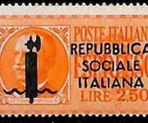94684c  -  ITALIA RSI - FRANCOBOLLO: Sassone # 21 RM - Nuovo Linguellato