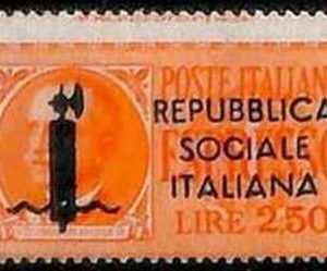 94684d -  ITALIA RSI - FRANCOBOLLO: Sassone # 21 RM - Nuovo NON Linguellato