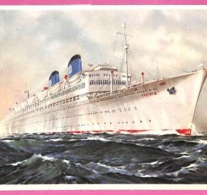 af8048 - DOMINICANA - VINTAGE POSTCARD Ansichtskarten - Ship  "Irpinia"  NAVI
