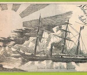 af7993 - ITALY - VINTAGE POSTCARD - ILLUSTRATED - 1901 - Ship "STOLZ" Navi