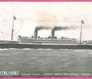 af7995 - ITALY - VINTAGE POSTCARD Ansichtskarten - 1911 - Piroscafo Mendoza Navi