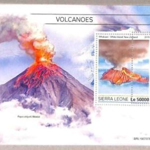 A4551 - SIERRA LEONE - ERROR MIPERF, Sonderblock: 2019, Vulkane, Whakaari