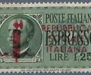 94684e -  ITALIA RSI - FRANCOBOLLO: Sassone # 22  RM - Nuovo NON Linguellato