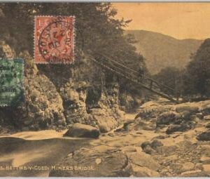 55296 - IRELAND - Postal History - IRISH STAMP on VINTAGE POSTCARD from WALES