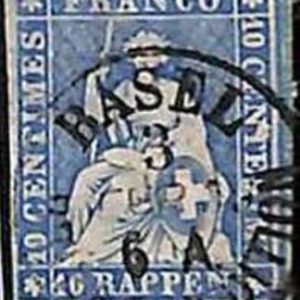 94992fB -   SWITZERLAND - STAMP -  Zumstein # 23 Cd -    USED