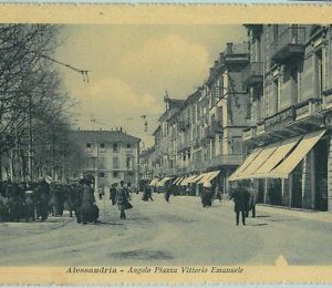 96918 - CARTOLINA d'Epoca - ALESSANDRIA citta' -  PIAZZA V. Emanuele  1920