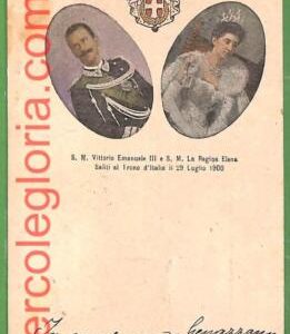 ah1143 - VINTAGE POSTCARD  - Vittorio Emanuele, Elena - 1900 -  ROYALTY  Reali