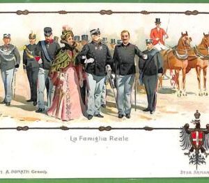 ah1140 - VINTAGE POSTCARD  -  ROYALTY, Embossed  Reali ITALY