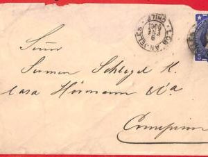 aa2616 - CHILE - POSTAL HISTORY - STATIONERY COVER from LOS ANGELES  1906