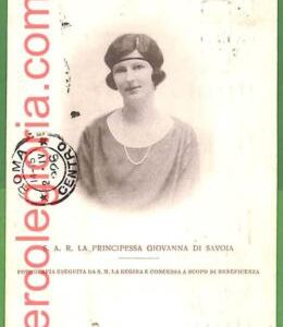 ah0987 - VINTAGE POSTCARD - Princess Giovanna Savoia - 1926 -  ROYALTY  Reali IT
