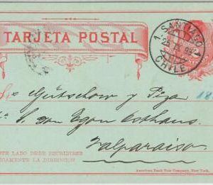 64812 - CHILE - POSTAL HISTORY: POSTAL STATIONERY CARD 2 Cent COLUMBUS 1893