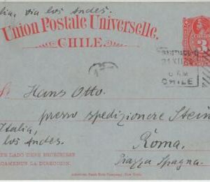 64814 - CHILE - POSTAL HISTORY: POSTAL STATIONERY CARD 3 Cent COLUMBUS