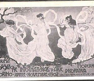 Lib531 - CARTOLINA d'Epoca Illustrata - ESPOSIZIONE  ARTE Moderna TORINO 1902