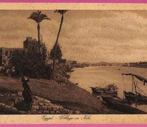 ag2646 - EGYPT - VINTAGE POSTCARD - Village on Nile