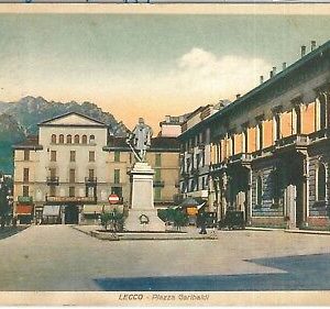 73132 - CARTOLINA d'Epoca LECCO Citta'  -  Piazza GARIBALDI