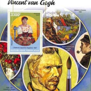A9745 - TOGOLAISE - ERROR MISPERF Stamp Sheet - 2021 - ART, Vincent Van Gogh