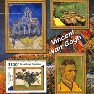 A9748 - TOGOLAISE - ERROR MISPERF Stamp Sheet - 2022 - ART, Vincent Van Gogh